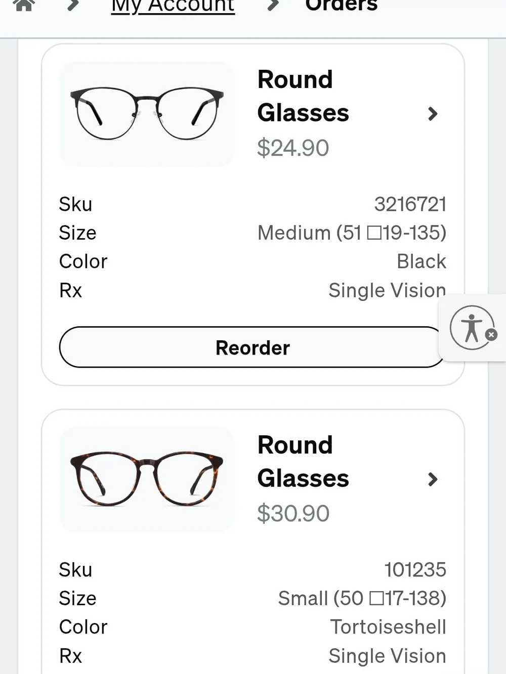 Zenni 2 Pair Women's Tortoiseshell And Black Round Eyeglasses - Brown